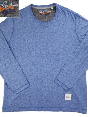 Robert Graham Lightweight Crewneck Sweater Stretch Thin Men's 2XL Classic NWT